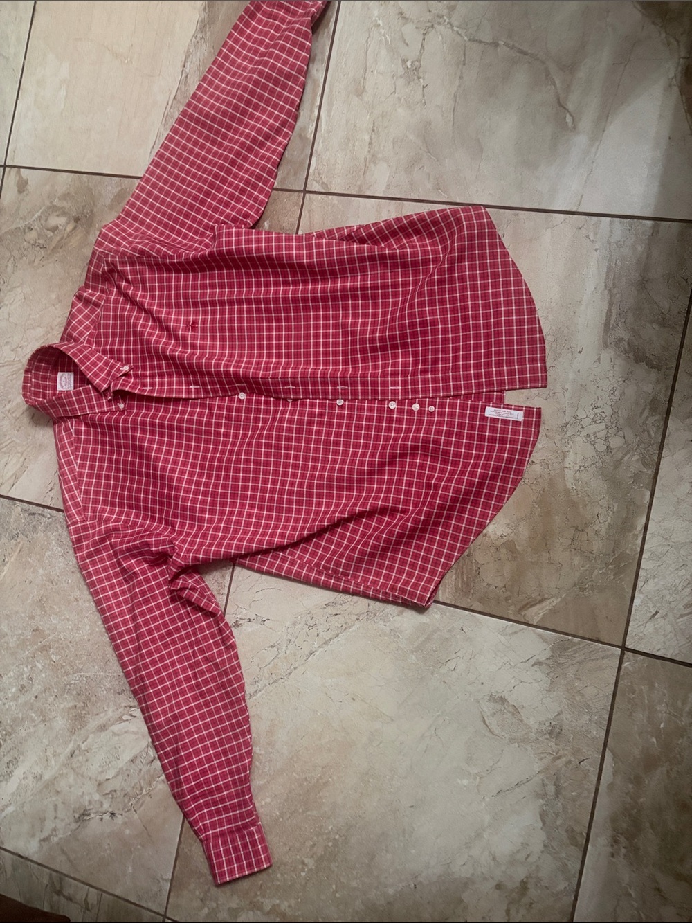 Brooks Brothers Red Windowpane Button-Down Shirt